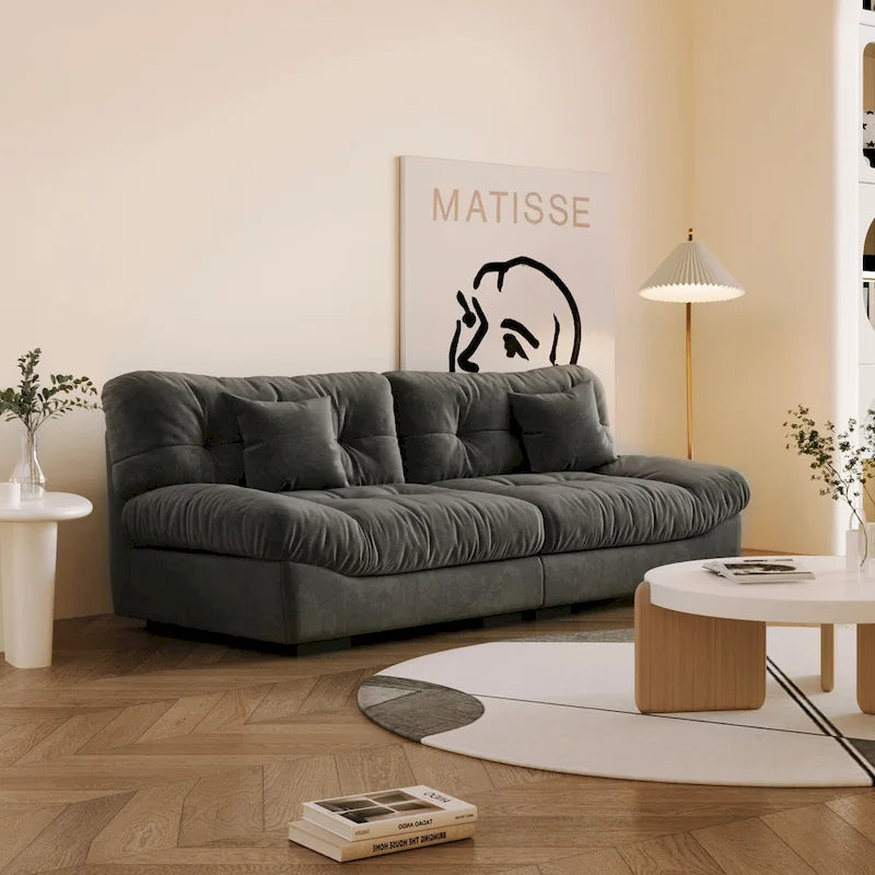 Canapé capitonné en forme de nuage (89 cm)