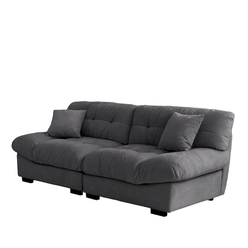 Canapé capitonné en forme de nuage (89 cm)