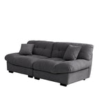 Canapé capitonné en forme de nuage (89 cm)