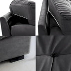 Canapé capitonné en forme de nuage (89 cm)