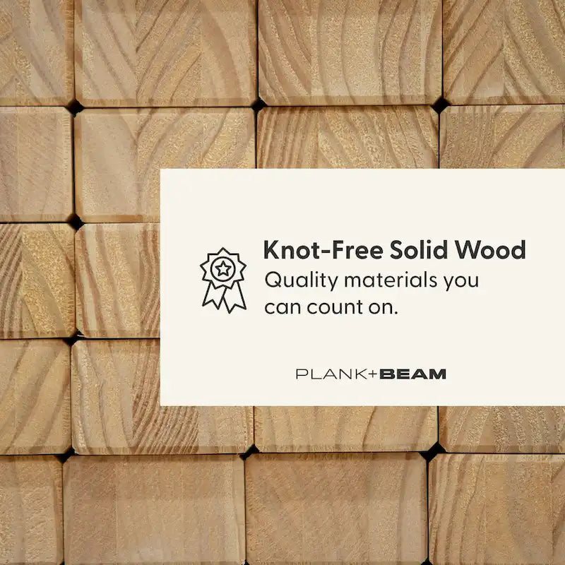 Banc de salle à manger moderne en bois massif Plank and Beam - 61