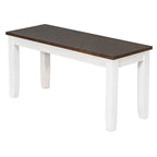 Ensemble de salle à manger 6 pièces avec table, 4 chaises et un banc