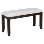 Ensemble de salle à manger 6 pièces avec table, 4 chaises et un banc