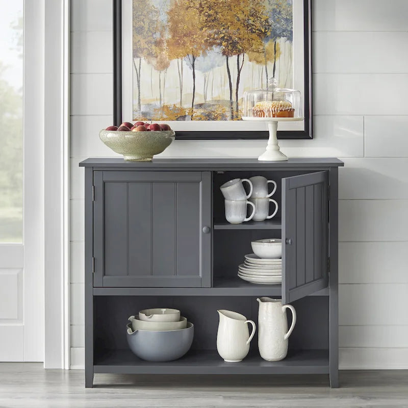 Buffet à deux portes de style ferme Hanover, style simple.