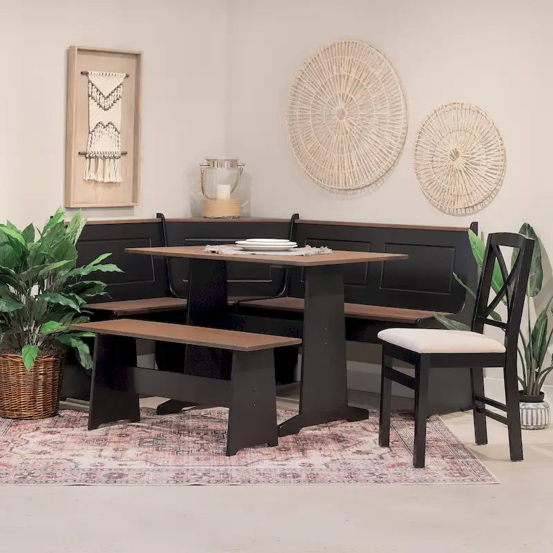 Ensemble de salle à manger Middlecreek Wood Farmhouse Breakfast Nook