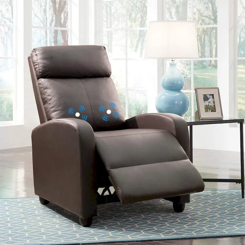 Fauteuil inclinable de massage Homall en similicuir PU avec assise rembourrée, idéal pour le home cinéma.