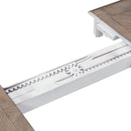 Ensemble de table à pieds 7 pièces Magnolia Manor Antique White Weathered Bark Opt