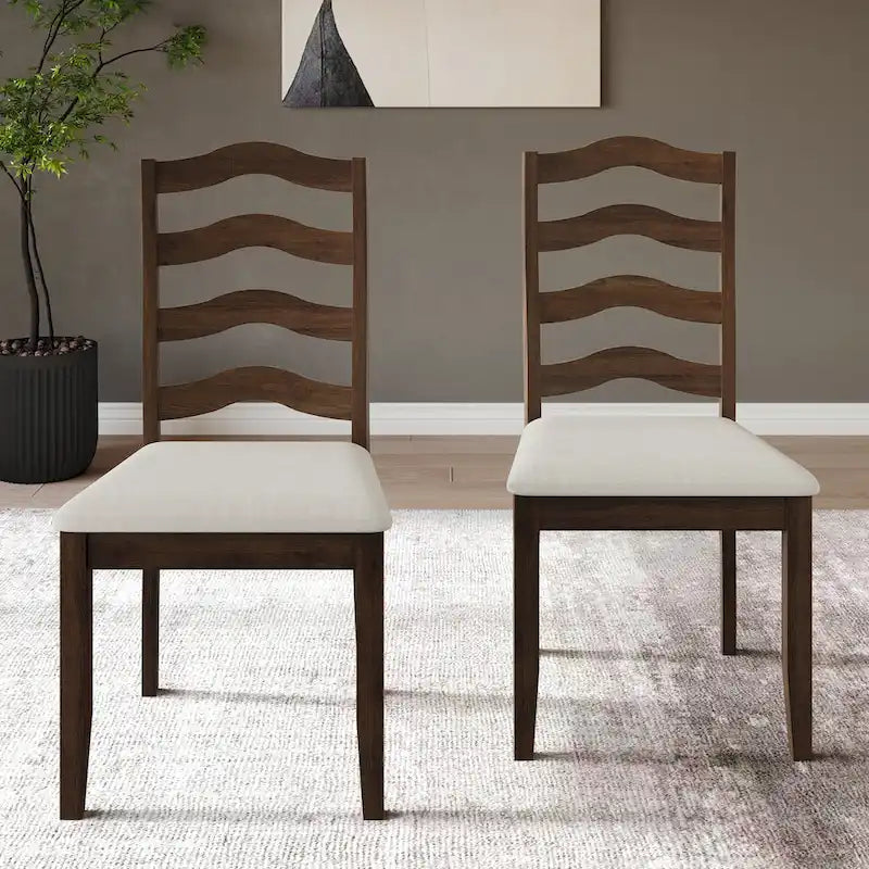 CraftPorch Sophistique Wooden Dining Chairs (Set of 2) - N/A