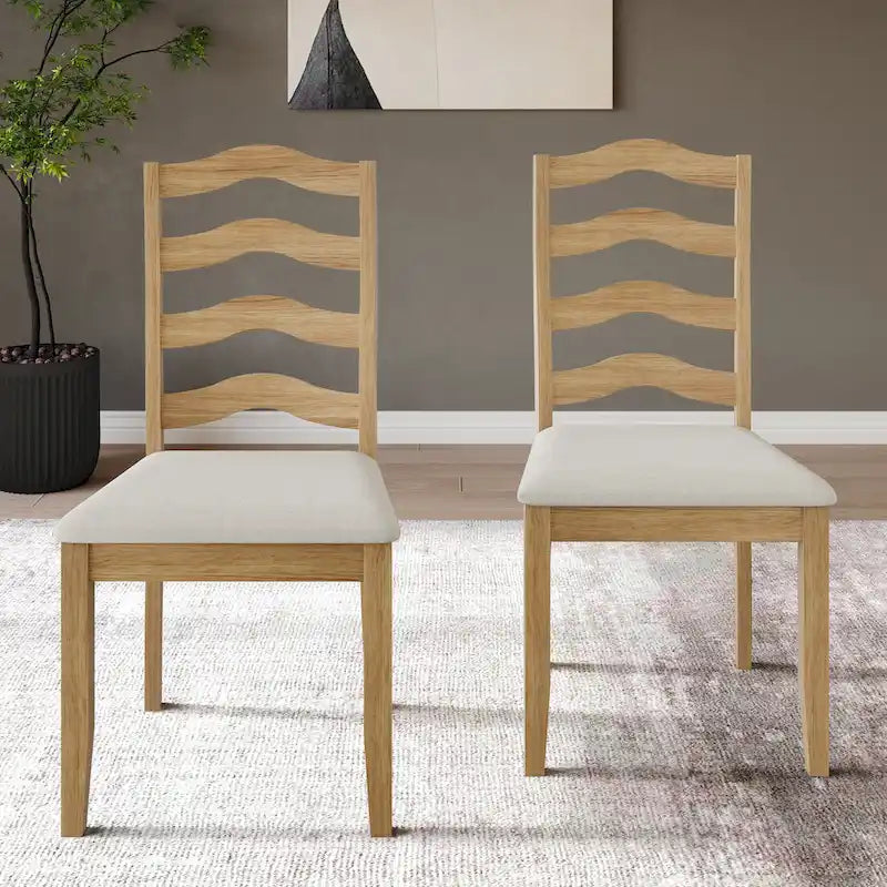 Chaises de salle à manger en bois CraftPorch Sophistique (lot de 2) - Non disponible