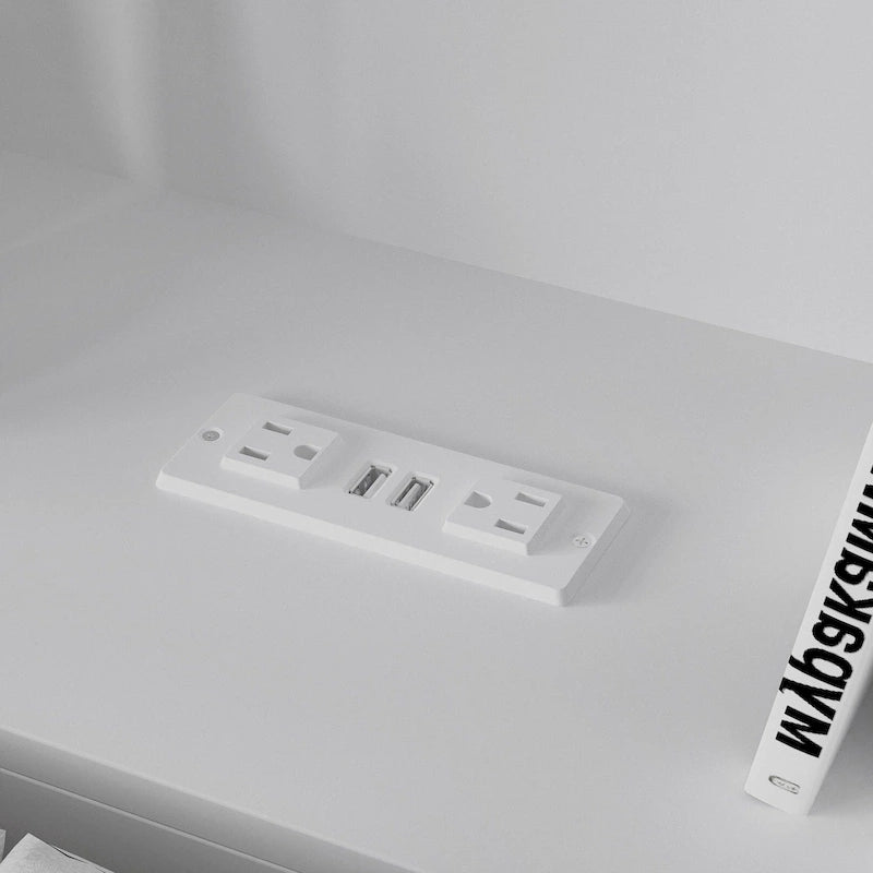 Tête de lit bibliothèque 65Timechee Queen avec éclairage RGB et étagère réglable