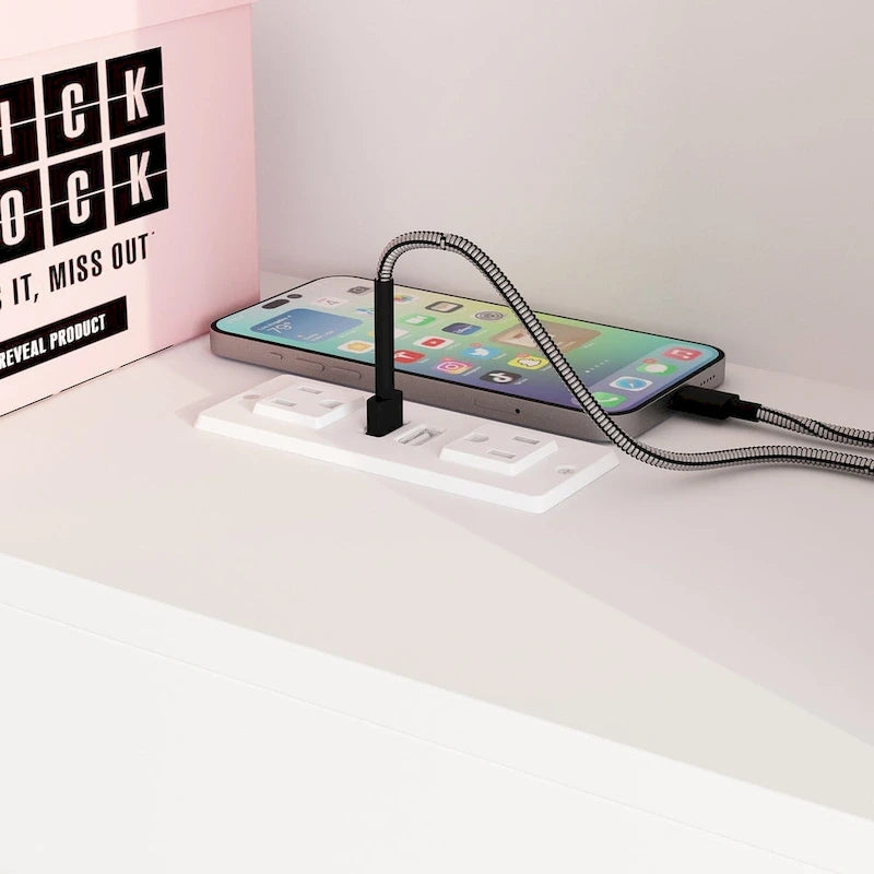 Tête de lit bibliothèque 65Timechee Queen avec éclairage RGB et étagère réglable