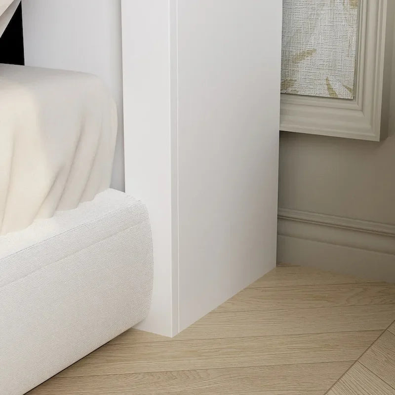 Tête de lit bibliothèque 65Timechee Queen avec éclairage RGB et étagère réglable