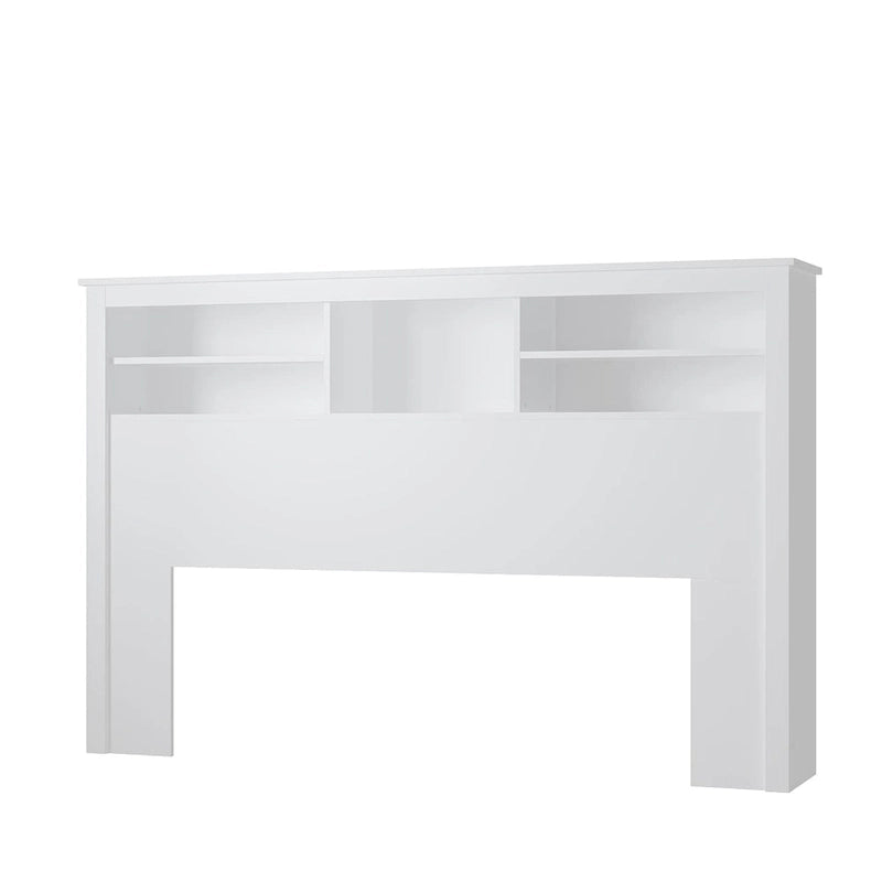 Tête de lit bibliothèque 65Timechee Queen avec éclairage RGB et étagère réglable