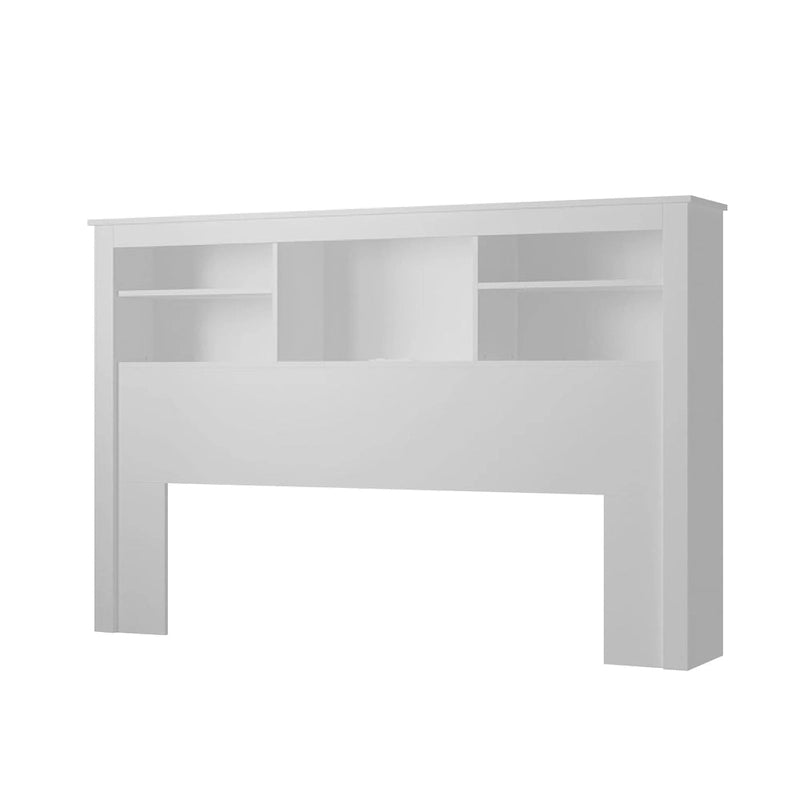 Tête de lit bibliothèque 65Timechee Queen avec éclairage RGB et étagère réglable