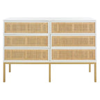 Commode en rotin à 6 tiroirs SAFAVIEH Audrey