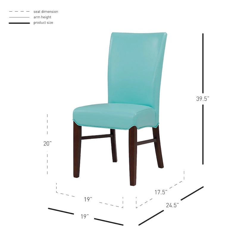 Chaises de salle à manger Milton en cuir reconstitué (lot de 2) - na