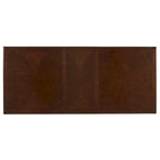 Ensemble de salle à manger rectangulaire extensible Willa en bois de cerisier foncé et tissu beige par iNSPIRE Q Classic