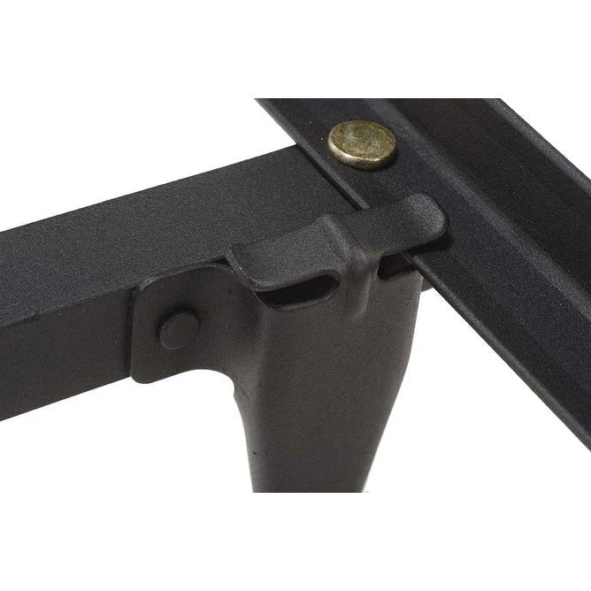 Cadre de lit Queen robuste à 7 pieds avec support central et roue verrouillable