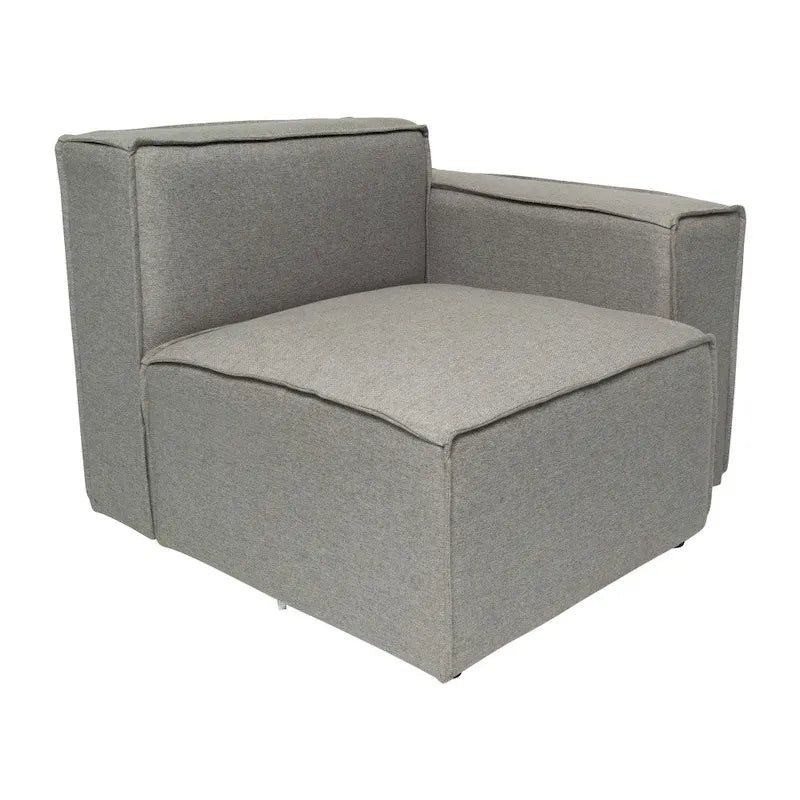Canapé d'angle modulaire contemporain avec fauteuil droit et accoudoir