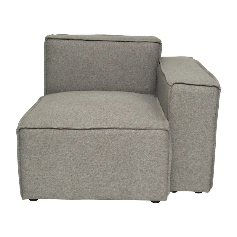 Canapé d'angle modulaire contemporain avec fauteuil droit et accoudoir