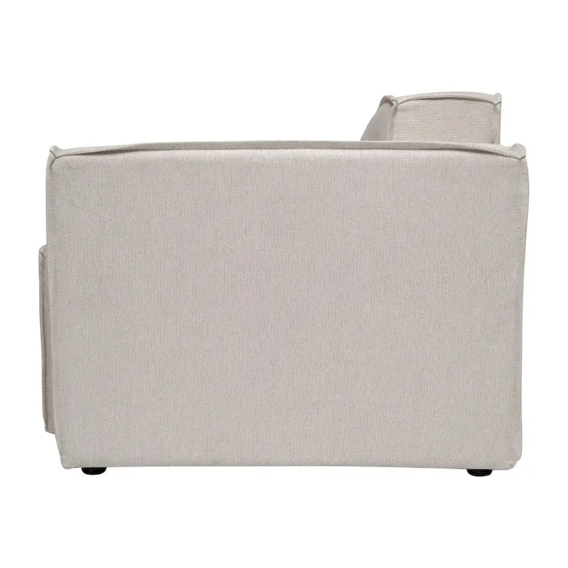 Canapé d'angle modulaire contemporain avec fauteuil droit et accoudoir