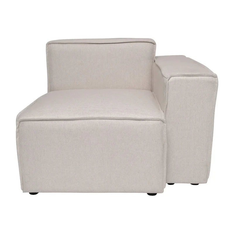 Canapé d'angle modulaire contemporain avec fauteuil droit et accoudoir