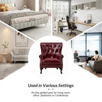 Fauteuil Gerhard en cuir véritable avec garnitures cloutées et coussin amovible (lot de 2) par HULALA HOME