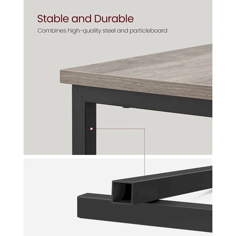 Table d'appoint mince à 2 tiroirs avec 2 étagères ouvertes et station de recharge pour salon ou chambre