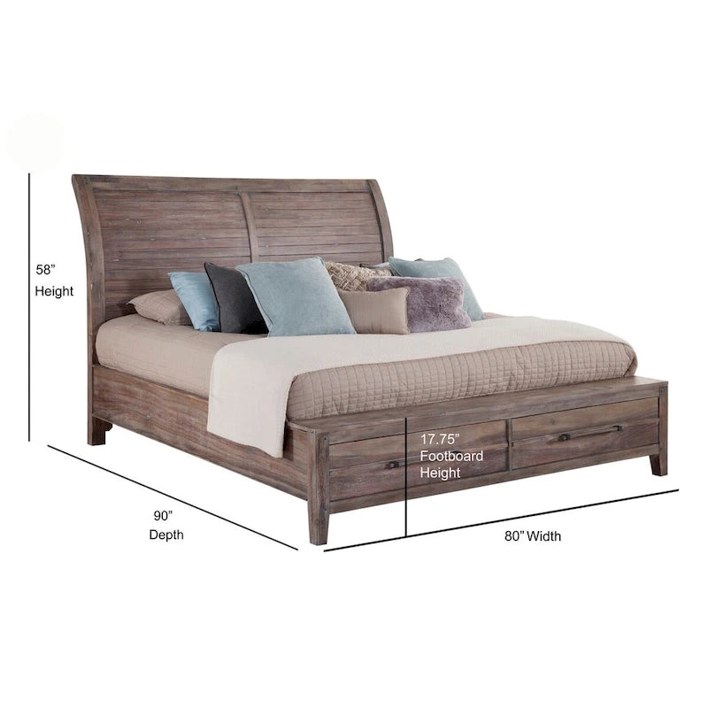 Lit de rangement Asher Sleigh