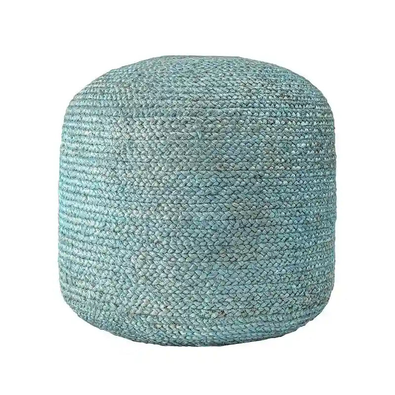 Pouf ottoman Nuloom Bristol en jute tressé solide