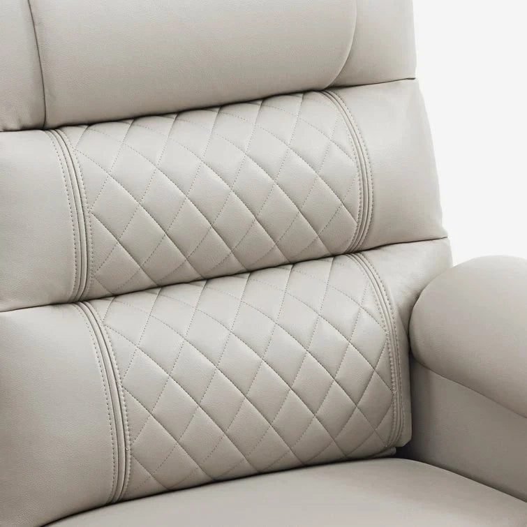 Canapé inclinable électrique MCombo avec console, fonction chauffante et vibrante, ports USB et porte-gobelets PR624