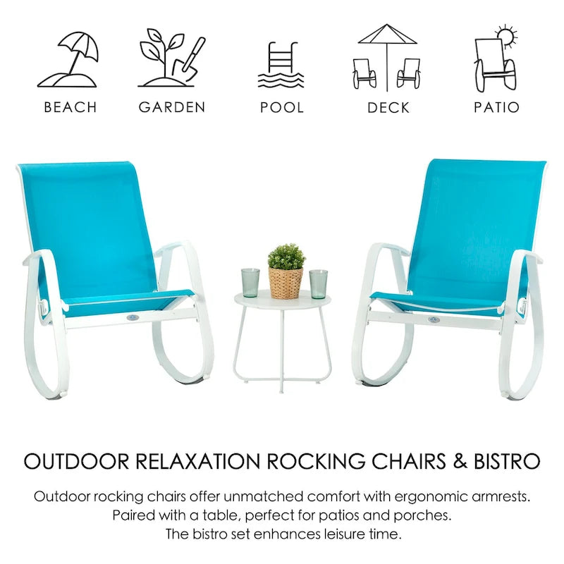 Fauteuil à bascule contemporain d'extérieur Kozyard