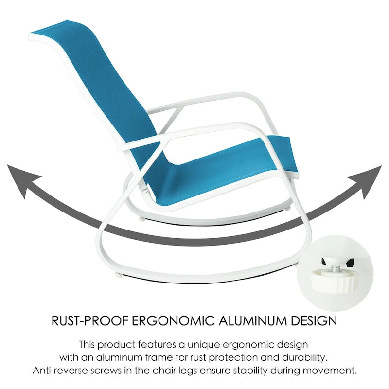 Fauteuil à bascule contemporain d'extérieur Kozyard