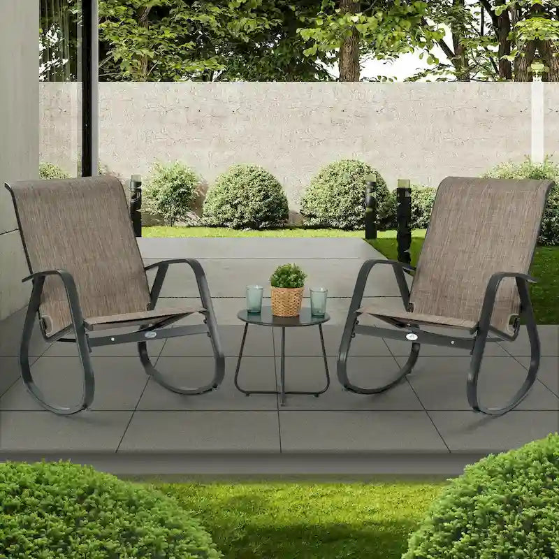 Fauteuil à bascule contemporain d'extérieur Kozyard