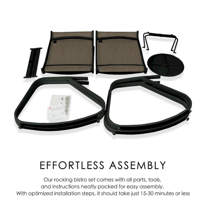 Fauteuil à bascule contemporain d'extérieur Kozyard