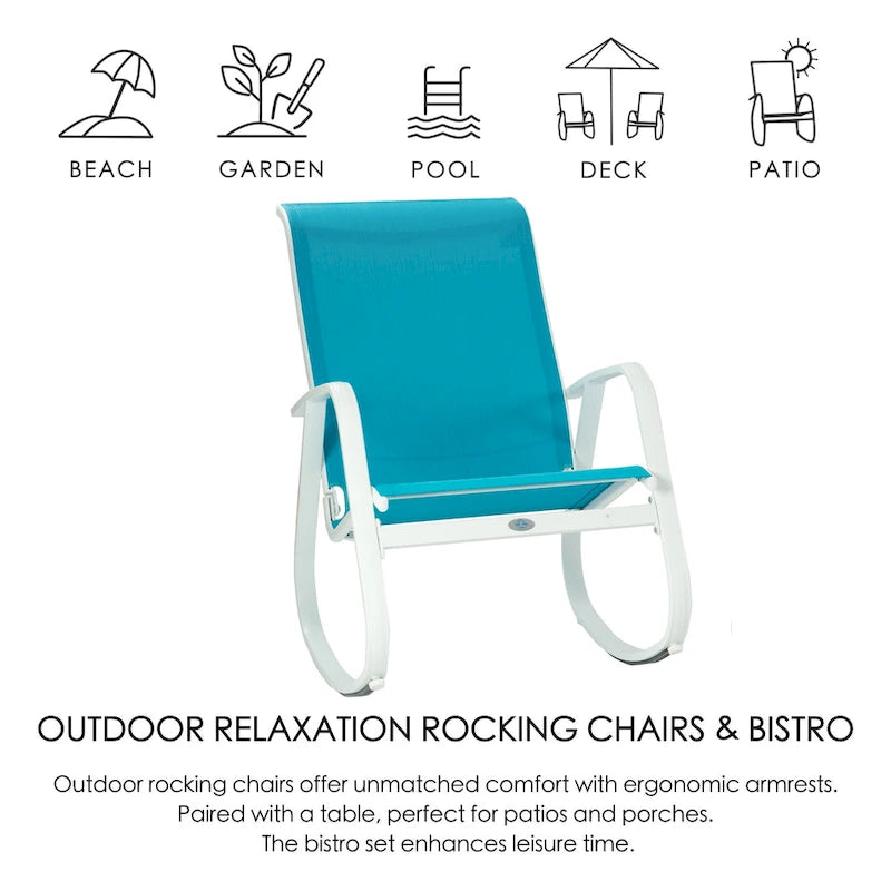 Fauteuil à bascule contemporain d'extérieur Kozyard