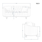 Canapé en velours pour salon