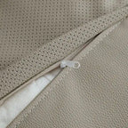 Canapé d'angle en cuir en forme de L avec méridienne, grand canapé de luxe pour salon