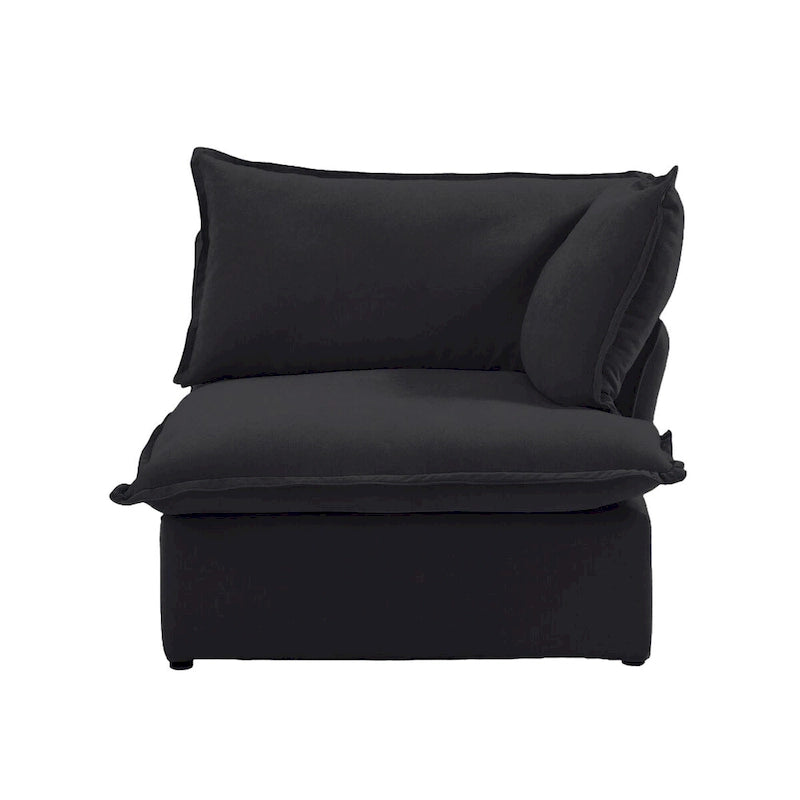 Canapé d'angle moderne et confortable style nuage, canapés minimalistes à garnissage en duvet, housses de coussin amovibles