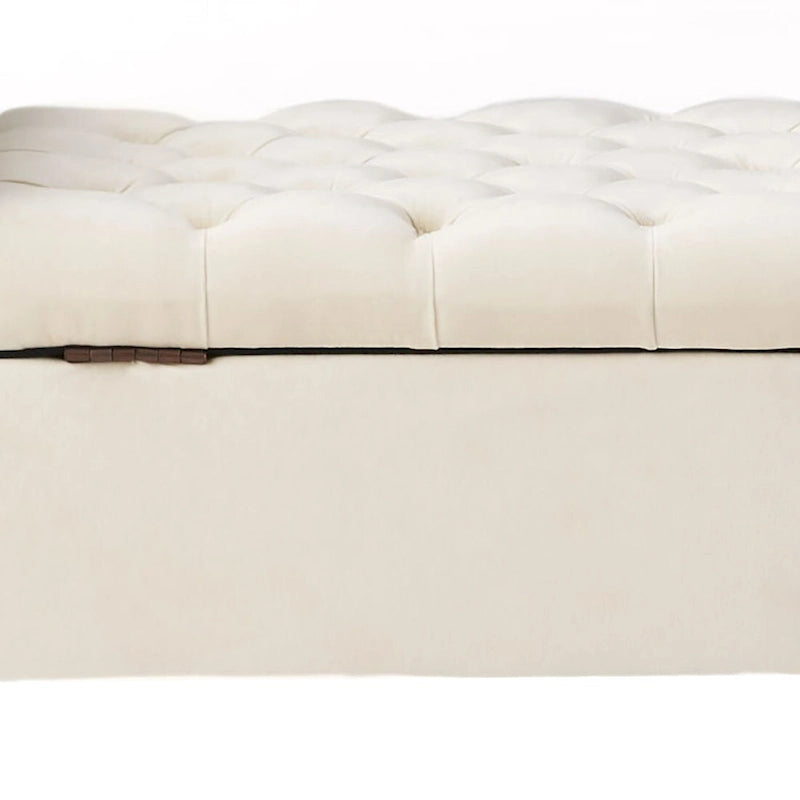 Banc de rangement moderne et élégant, capitonné, avec couvercle rabattable