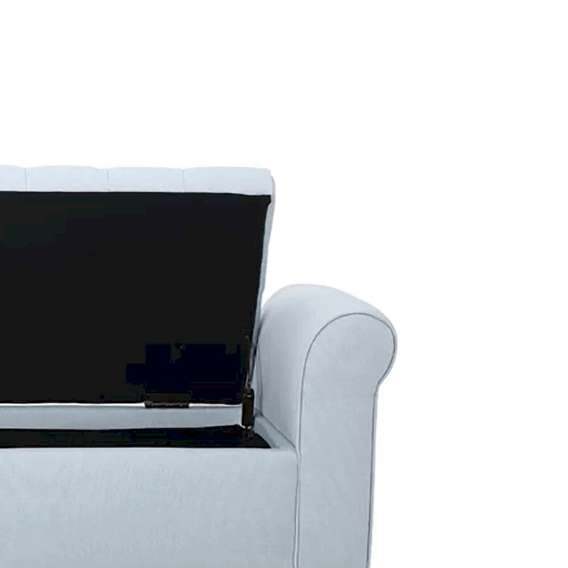 Banc de rangement moderne et élégant, capitonné, avec couvercle rabattable