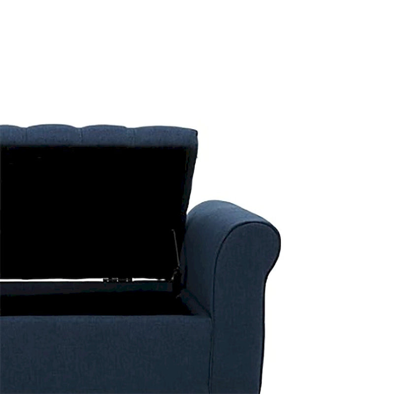 Banc de rangement moderne et élégant, capitonné, avec couvercle rabattable