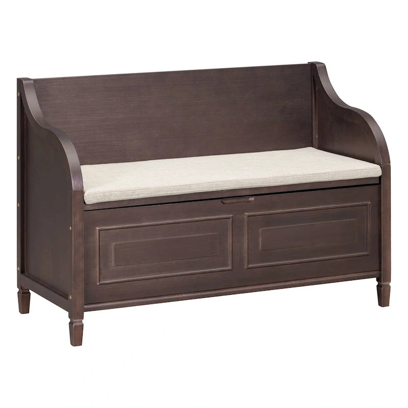 Banc de rangement multifonctionnel pour entrée