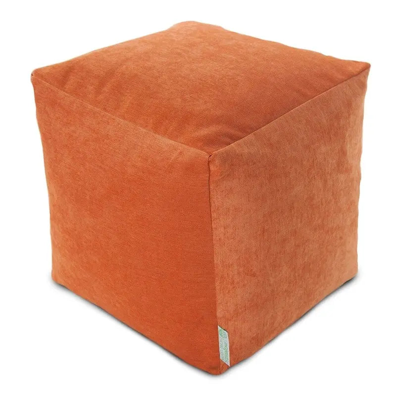 Pouf ottoman cube d'intérieur de la collection Villa de Majestic Home Goods