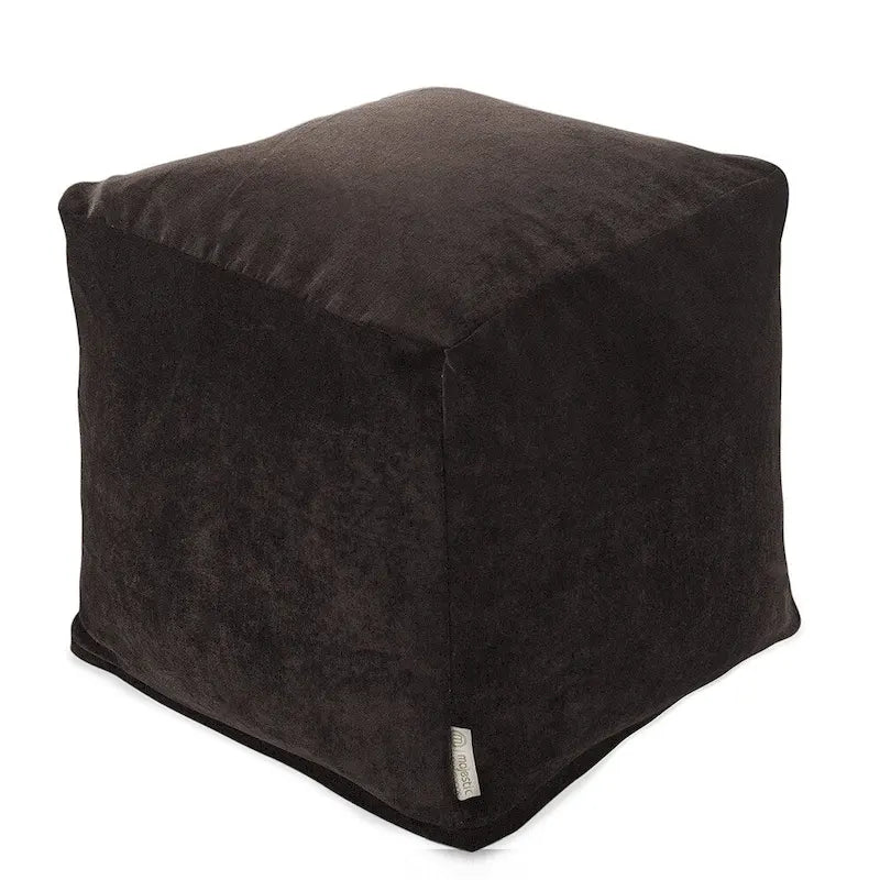Pouf ottoman cube d'intérieur de la collection Villa de Majestic Home Goods
