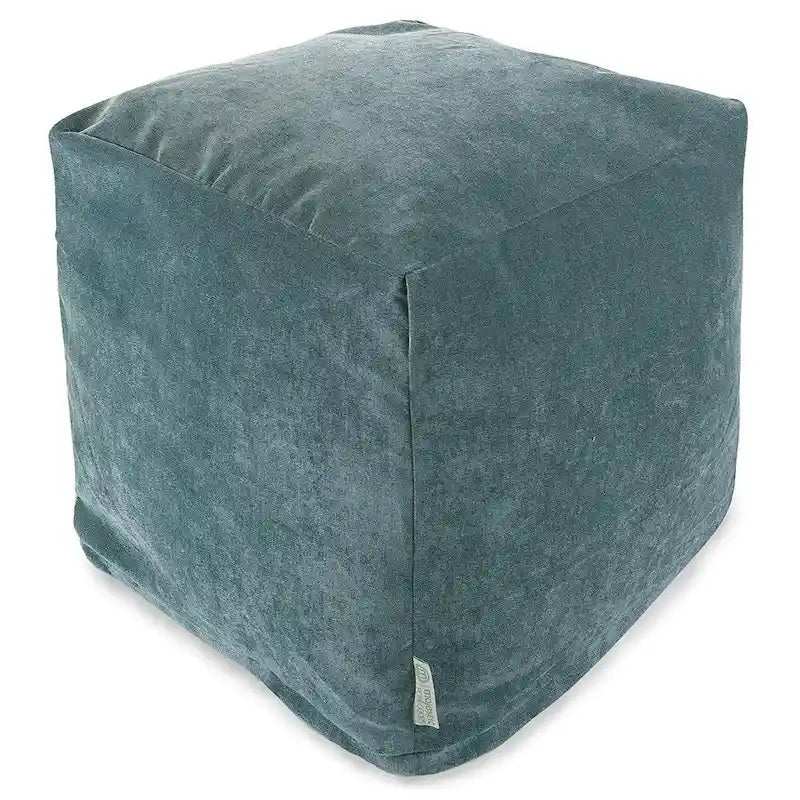 Pouf ottoman cube d'intérieur de la collection Villa de Majestic Home Goods