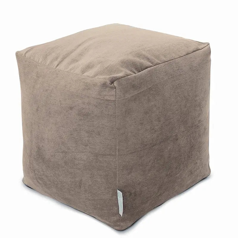 Pouf ottoman cube d'intérieur de la collection Villa de Majestic Home Goods