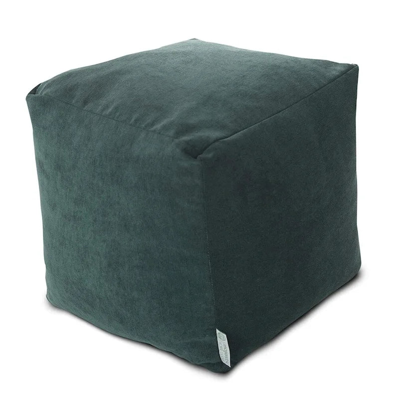 Pouf ottoman cube d'intérieur de la collection Villa de Majestic Home Goods