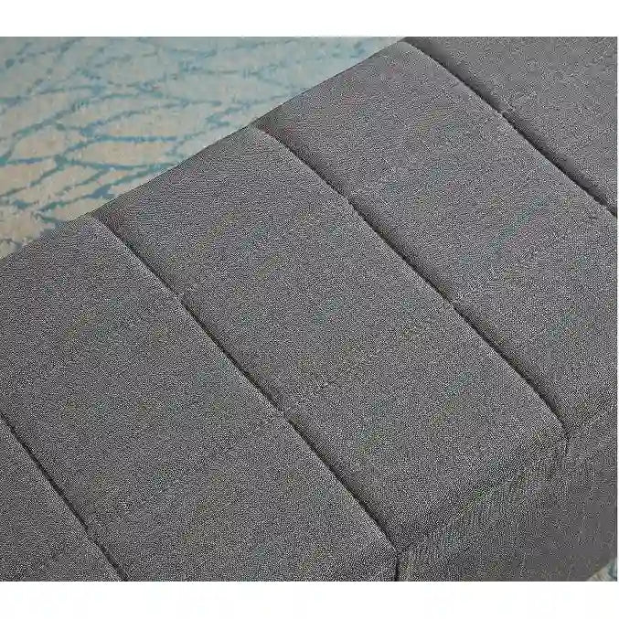 Banc rectangulaire rembourré avec rangement, banc de bout de lit pour chambre à coucher