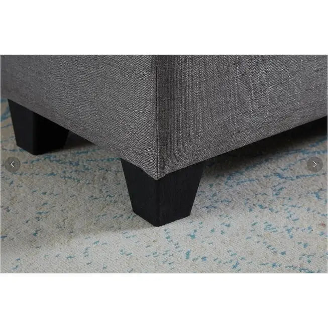 Banc rectangulaire rembourré avec rangement, banc de bout de lit pour chambre à coucher